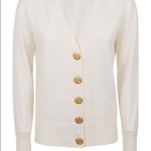 White Tory Burch Sweater Cardigan